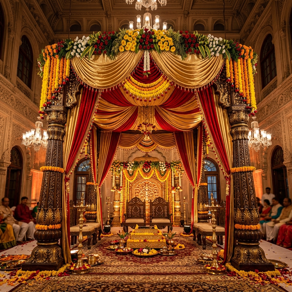 Grand Temple Entrance Decor